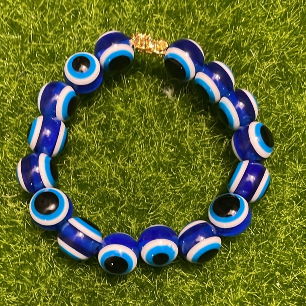 🆕 Real 18karat gold Piyao/Pixiu lucky charm evil eye bracelet